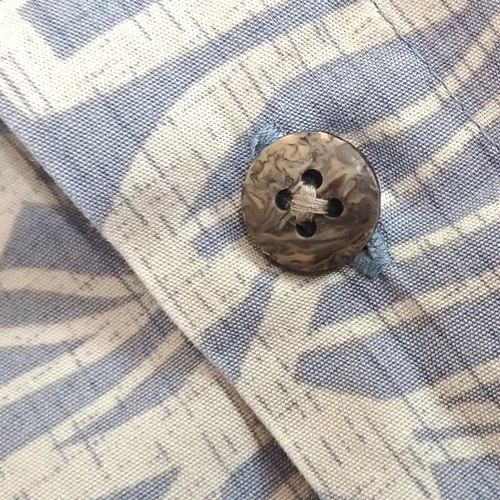 Camisa Campia Moda Hawaiana Hombre Talla XL Lt Púrpura Floral 100% Algodón Foto 4 de 4