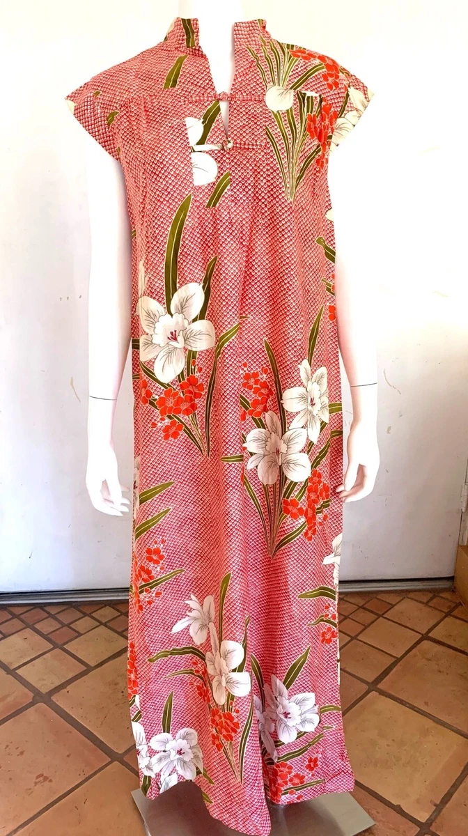 Vintage hawaiian dress 50's sales
