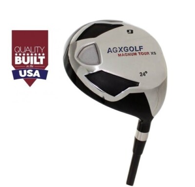 AGXGOLF MENS XS #9 FAIRWAY WOOD 24° RH or LH; GRAPHITE SHAFT, ALL SIZES & FLEXES