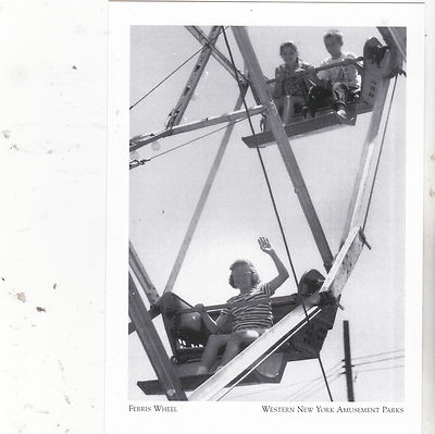*NY-''The Ferris Wheel'' @ Olcott Park  -*NY Amusement Parks  (Posrcard) {G70}