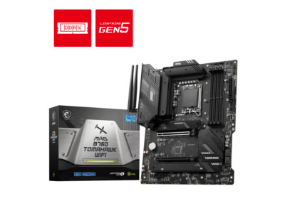 MSI MAG B760 TOMAHAWK WIFI LGA 1700 (Intel12th&13th Gen) SATA 6Gb/s ATX
