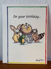 Vintage Blue Mountain Arts "On Your Birthday...Get Carried Away!" Greeting Card