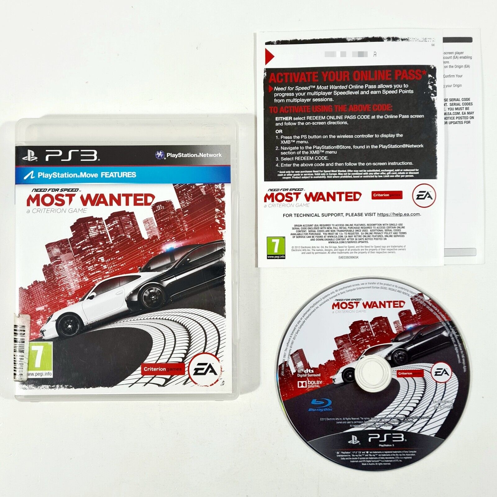 EA / sony PLAYSTATION 3 Racing Game Need for Speed - Most Wanted Dt.