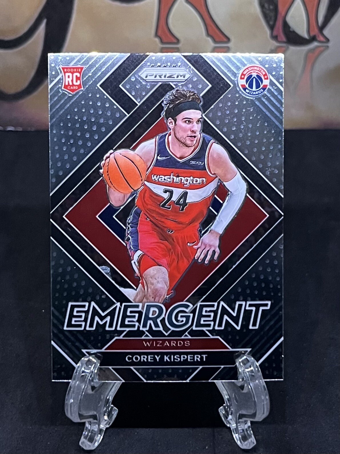2021-22 Panini Prizm Corey Kispert RC #10 Emergent Washington Wizards