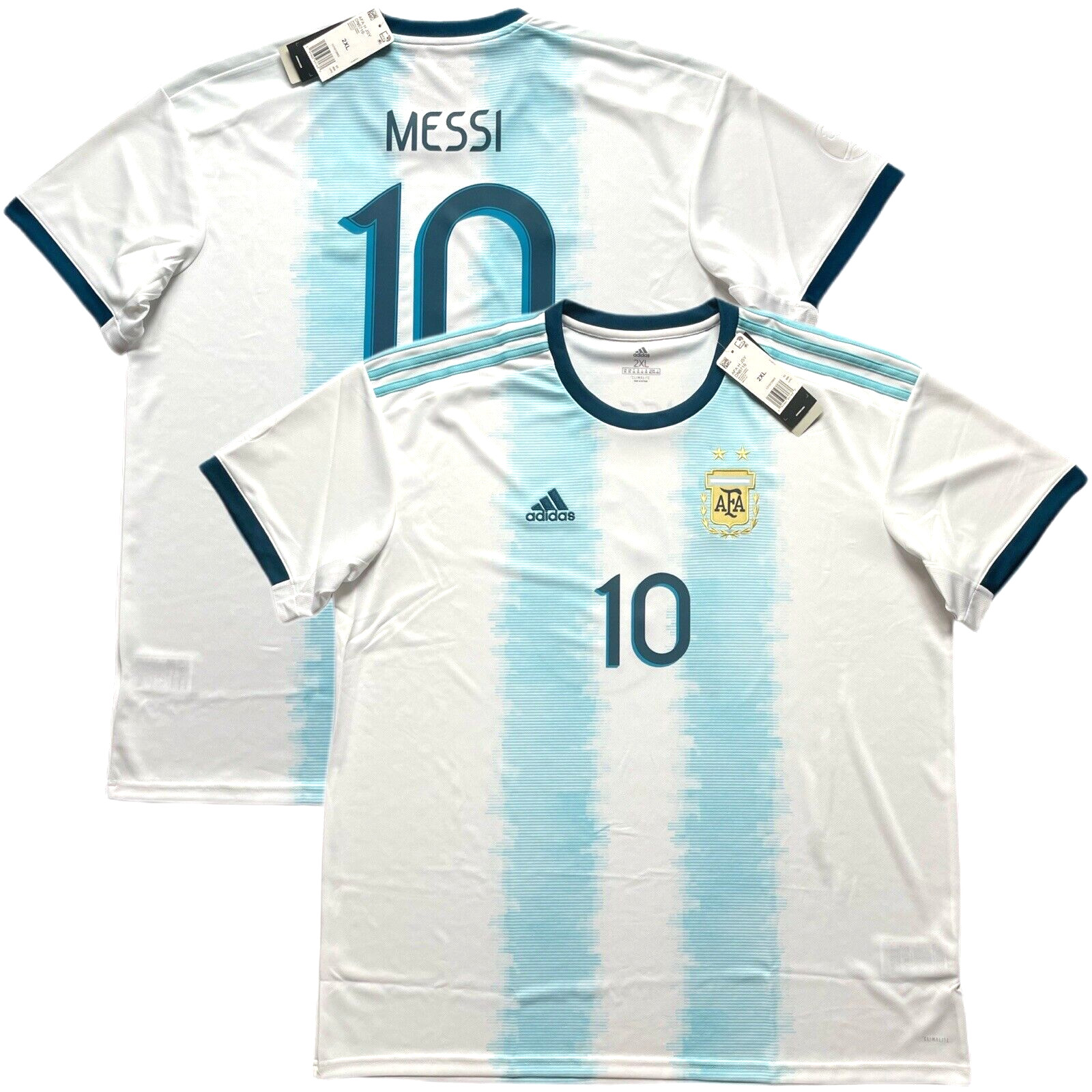 2019/20 Argentina Home Jersey #10 Messi 2XL ADIDAS Copa America ALBICELESTE NEW