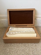 Vintage Wood Photo Slide Box Filled With Photo Slides