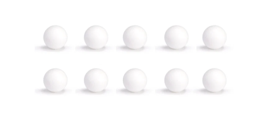10 balles dures en nylon qualité bonzini babyfoot  - Photo 1/1