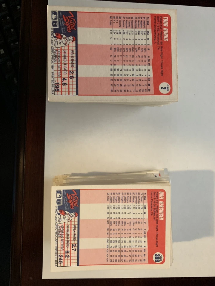 1990 Fleer Baseball Pick Your Card RC/VET/Star - Image 3 of 3