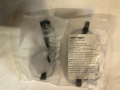2 Schutzbrillen Anti-Virus Medizinische Schutzbrille DIN EN 166  NEU-NEU