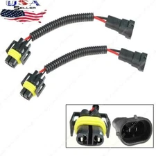 H8 H11 Extension Wiring Harness Sockets Wire Hi/Low Beam Headlights Fog Lamps