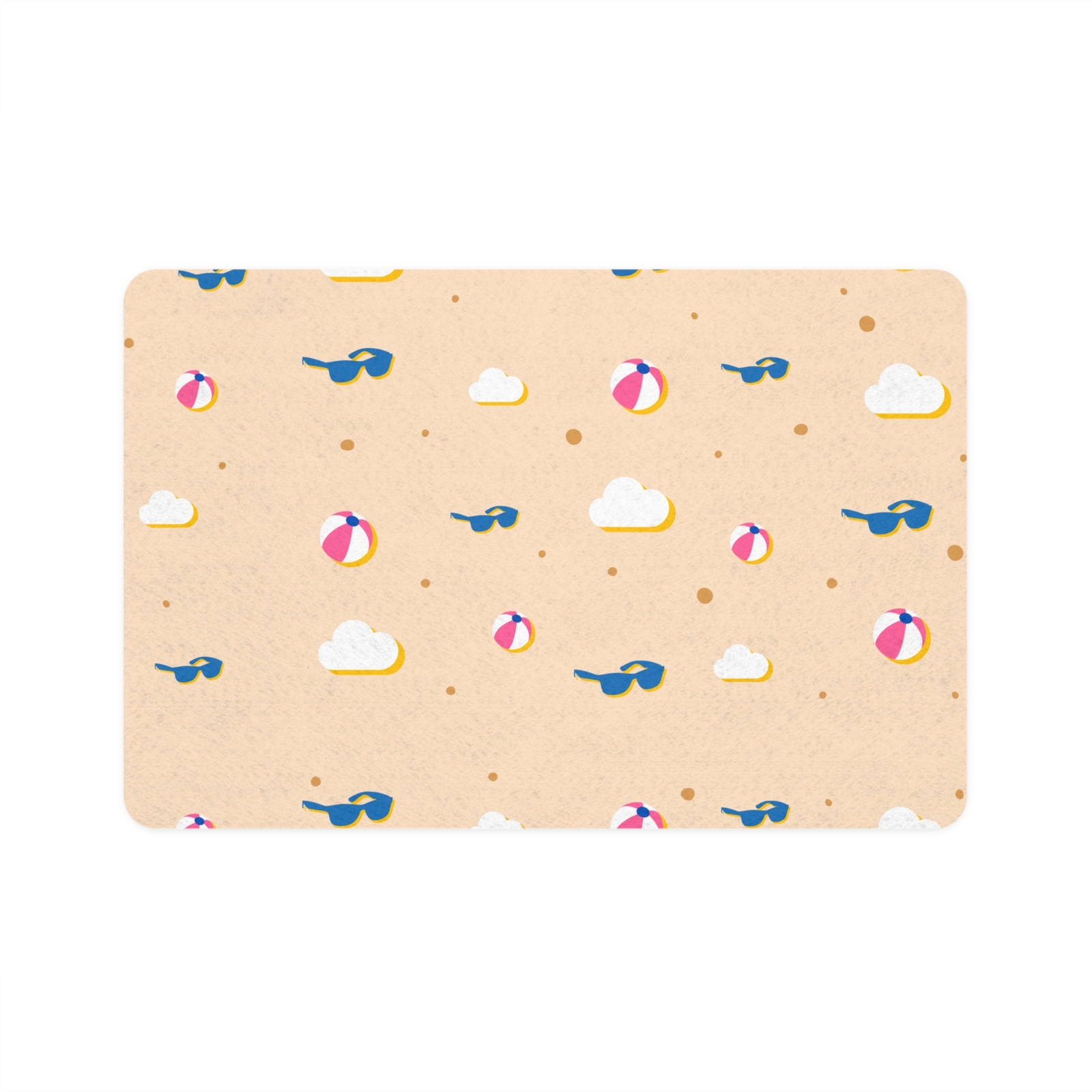 Mat, Summer Dog Bowl Mat, Cute Cat Feeding Mat, Colorful Pet