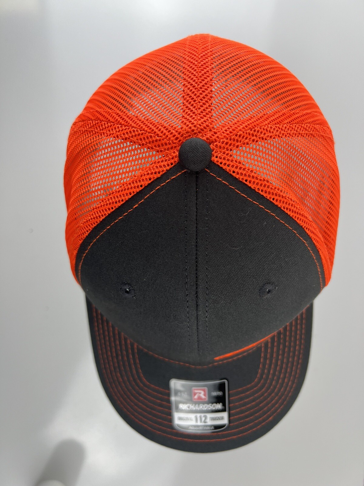 Flexco Orange Mesh Snapback Baseball Cap Hat Orig… - image 8