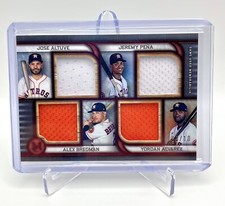 2023 Topps Museum Collection ASTROS Altuve/Pena/Bregman/Alvarez QUAD RELIC /10