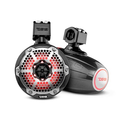 DS18 CF-X6TP 6.5'' Marine Towers With RGB LED 300 W Max 100 W RMS 4 Ohms (Pair)