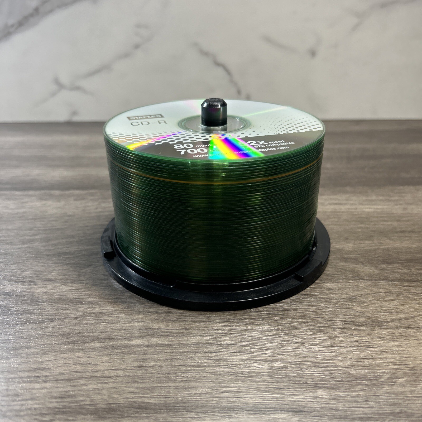 STAPLES & Memorex HP Printable CD-R 52 Discs 80 Minutes 700MB 52X Speed