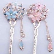 Traditional Flower Hairpin Classic Hair Stick Elegant Hanfu Hair Accessories