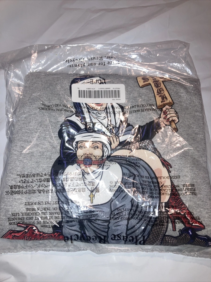 Supreme Nuns Tee Sz XL Heather Grey FW22 Sean Cliver Rare Sold Out New