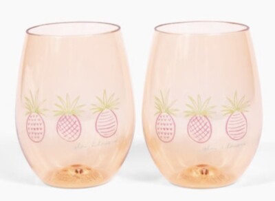 Island Haus Co. Tres Piñas Tumbler (2 Pack) NEW in Box!!