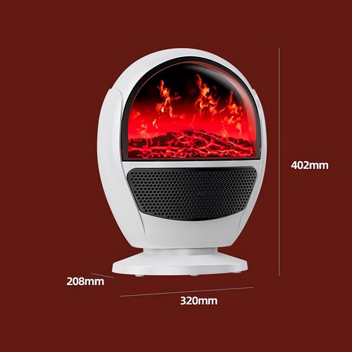 F50D 2in1 Elektrokamin & Heizlüfer 1300W Heizung Flamme Keramik Heizer, Abkühler - Bild 10 von 15