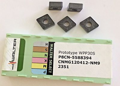 Walter Select Carbide Inserts - P8CN-5588394 CNMG120412-NM9 2351 Qty.5 - NEW