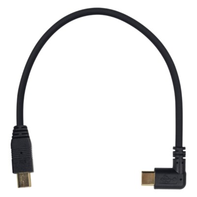 Mini USB to Type C Adapter Cable 90 Degree USB 3.1 Type C to MiniUSB Converter