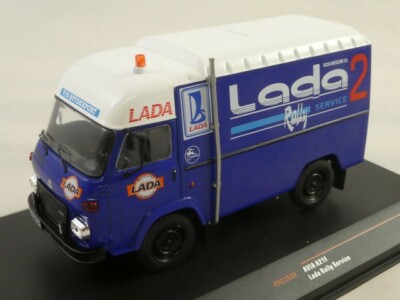 Miniature 1/43 IXO – Avia A21F Van Lada Rally Service Assistance 1982 – Bleu/blanc – RAC368X