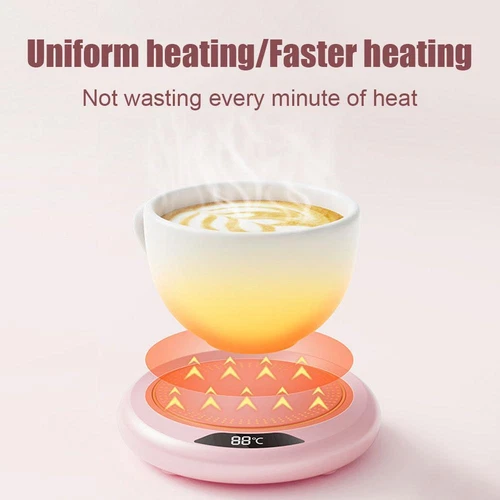1 Pack Cup Mug Warmer Auto Thermostat Coffee Tea Milk Heater Pad for Office Home - Picture 8 of 11