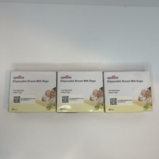 Spectra Disposable Breast Milk Bags 30 pc x 3 Boxes Presterilized Stand Type New