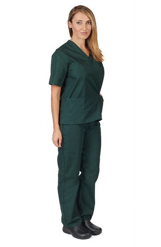 Medical Nursing Scrub Set NATURAL UNIFORMS Men Women Unisex Top Pants Hospital - Picture 29 of 61