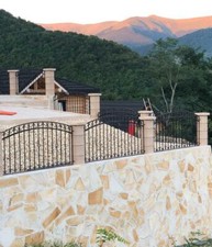 4-8mm Bruchplatten Polygonalplatten crema Bad Naturstein Wandverblender  