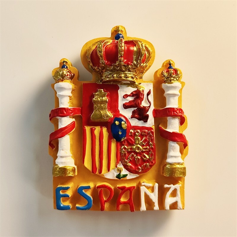 Spain Collectible Tourist Tourism Travel Souvenir 3D Resin Fridge Magnet Craft