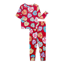 Sweethearts Character Toddler Unisex Valentine's Day Pajama Set 4T NWT