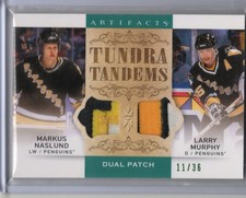 2014-15 Artifacts Tundra Tandems Green Dual Patch Naslund Murphy 11/36