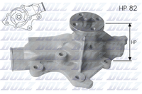 Wasserpumpe MotorküHlung Dolz J201 FüR Jeep XJ Cherokee YJ TJ Wrangler ZJ ZG 1 2