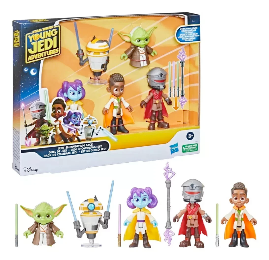 Star Wars Young Jedi Adventures Jedi Showdown 5-Pack Action Figures Accessories