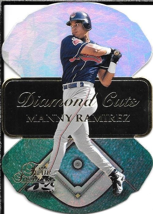 Manny Ramirez 1997 Flair Showcase "Diamond Cuts" die-cut insert card #14