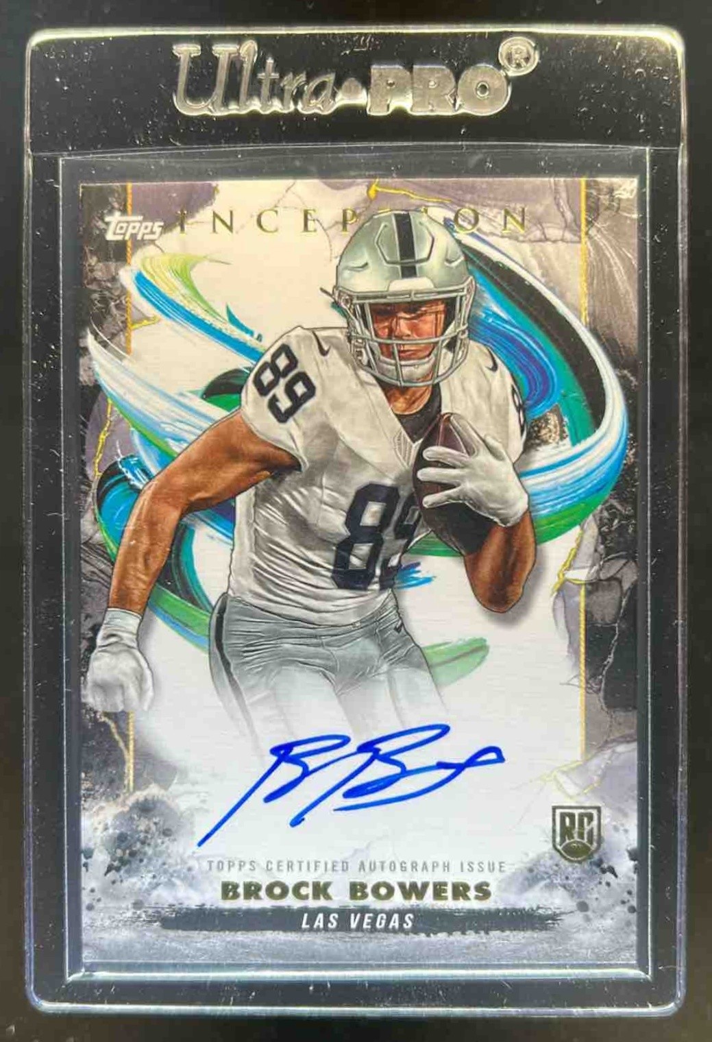 2024 Topps Inception Brock Bowers Rookie Auto Rookie RC #RA-BB Raiders