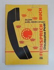 DDR  Telefonbuch , Fernsprechbuch Bezirk Karl-Marx-Stadt 1985