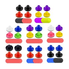 Air Hockey Pushers and Pucks Air Hockey Paddles 4 Pusher, 8 Pucks Felt Bottom