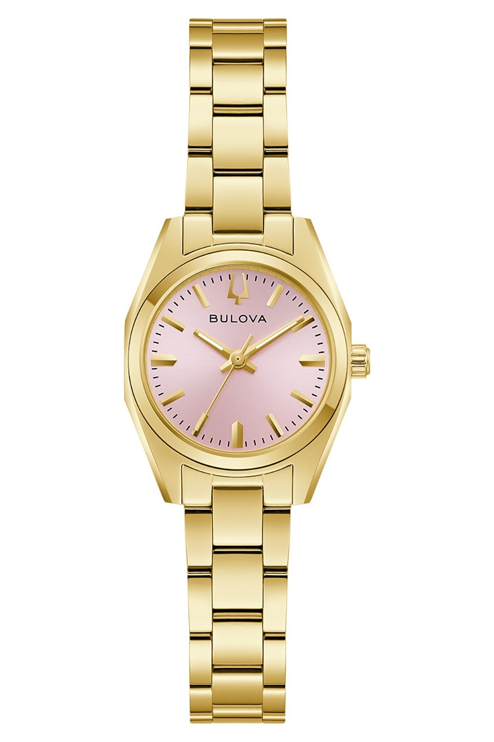 Bulova Women's Quartz Watch Surveyor Small Gold/Rose Colored 97L187