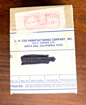 Vintage NOS Fuel Tank & Line for Cox Sky Copter .020 Engine Stock No 7100