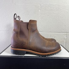 Chaco Fields JCH108886 Chelsea Boots Waterproof Brown Leather Pull On Women 7.5