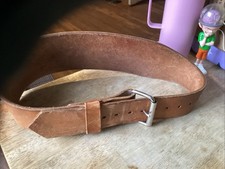 Altus Weight-Lifting Belt Men Brown Leather Buckle Single Pronged