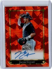 2025 Leaf Metal 92 Red Crystal Jacob Cozart Auto 10/10 (B111) Guardians
