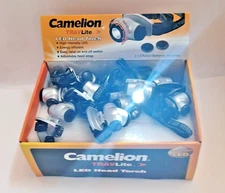 Camelion TRAVLite L E D HEAD TORCH With adjustable head strap 24 piece display