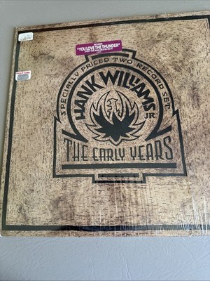 Hank Williams Jr. - The Early Years RARE Original SHRINK (NM or M-) Vinyl LP 1-2