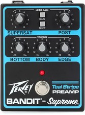 Peavey Bandit Supreme Teal Stripe Preamp Pedal