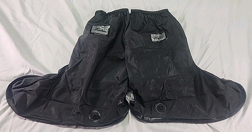 Houihua Black Waterproof Shoe Covers Size 2XL, Reflective, Non-Slip, Foldable.