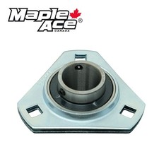 UCPFT205-16 Pressed Steel Housing Triangle Flanged 3-Bolt with Insert Bearing 1"