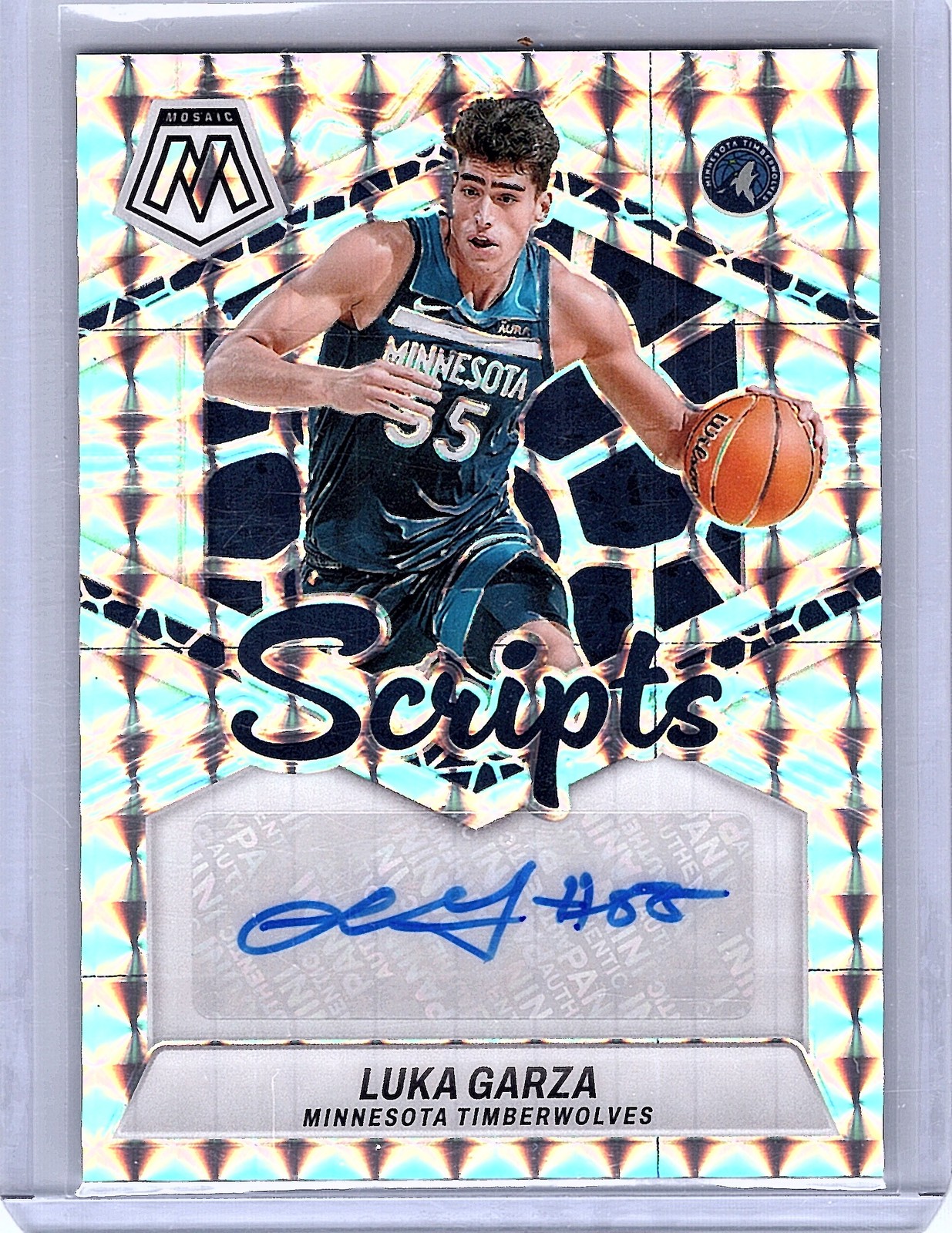 2023-24 Panini Mosaic #MS-GAR Luka Garza Scripts